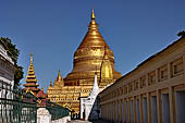 Bagan Myanmar. Shwezigon pagoda.  